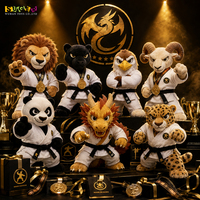 Jouets en peluche de karaté personnalisés de qualité supérieure pour les récompenses de championnat, matériaux écologiques, vente en gros OEM, échantillonnage rapide
