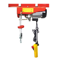 Nouvelle vente chaude Mini palan électrique 1 tonne PA Câble métallique Grue de levage 220V Télécommande
