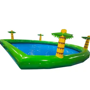 Dream Kiddie High Quality palm tree inflatable outdoor swimming pools with EN15649 certificate