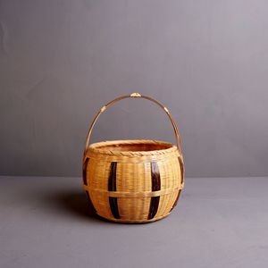 Handmade Bamboo Woven <b>Baskets</b> Round <b>Large</b> And Small Size Food Container Kitchen Use Fruit Snack <b>Storage</b> - Product Image 3