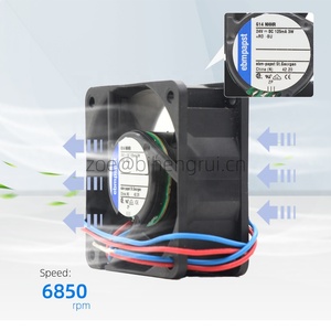 Ventilador de refrigeración axial con inversor ebmpapst 614NHHR A5E01052493AE 60x60x25mm 24V DC 3W 0.125A 56m3/h 6850rpm IP20 con rodamiento de bolas - Product Image 3