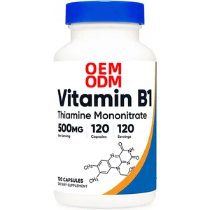 Newgreen Supply Grau Alimentar Vitamina B1 B6 B12 Complexo Vitamina B1 (tiamina) 500mg