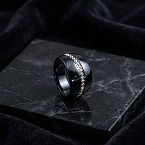 Atacado: Anel de Cerâmica de Zircônia Cônica em Branco para Fabricação de Joias DIY com Cinzas de Cremação, Estilo Diamante, Estoque de Fábrica - Product Image 6