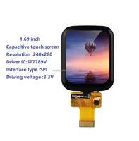 Lager P169H002-CTP 1,69 Zoll 240x280 Voll betrachtung winkel SPI ST7789 TFT Kapazitiver LCD-Touchscreen