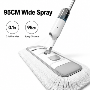 Mopa de microfibra OEM de fácil <span class=keywords><strong>limpieza</strong></span> con tanque recargable de pulverización de niebla <span class=keywords><strong>fina</strong></span> y panel grande de varios tamaños para <span class=keywords><strong>limpieza</strong></span> doméstica y comercial - Product Image 4