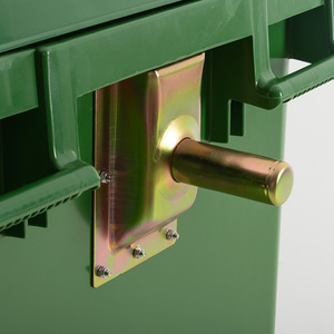 <span class=keywords><strong>Bidone</strong></span> per Rifiuti da Esterno AF07660 BAIYUN, Grande Capacità 660L, Robusto con 4 Ruote e Manico in Metallo - Product Image 5