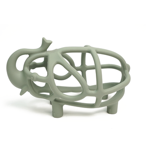 Boule en silicone pour bébé animal en forme d'éléphant, ensemble cadeau pour tout-petits, jouets de qualité alimentaire, peluche, anneau de dentition en silicone unisexe - Product Image 1