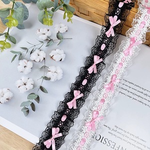 Ruban de dentelle florale 100% coton écologique pour bricolage robes de mariée bébé vêtements chaussures sacs-accessoires décolleté cheveux porter - Product Image 5