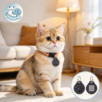Étiquette d'identification pour animaux de compagnie en silicone étanche NFC, étiquette intelligente QR anti-perte pour chien et chat, prise en charge de l'accès rapide aux informations pour la sécurité des animaux de compagnie