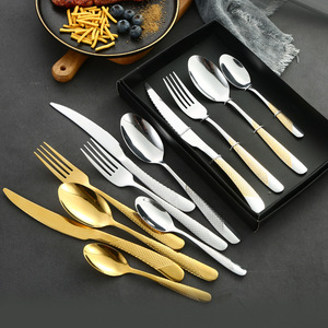 Star Diamond Stainless Steel Cutlery Set 20-40 <b>Pcs</b> Dishwasher Safe For Catering Steak Knife Fork Dessert Spoon - Product Image 1