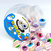 Bonbons gélifiés en forme d'œil, emballage dernier cri, saveurs assorties, bonbons à la gomme en forme d'œil