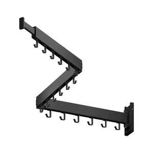 Stendibiancheria <span class=keywords><strong>a</strong></span> Muro Pieghevole in Metallo <span class=keywords><strong>a</strong></span> Doppio Livello, Staccabile, Retrattile, per <span class=keywords><strong>Cucina</strong></span> e Bagno - Vendita Calda - Product Image 1