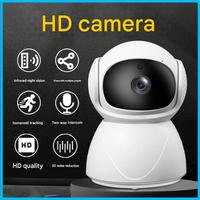Kamera pengawas WiFi HD harga rendah pabrik dengan Pan/Tilt 360 °, penglihatan malam dan pelacakan bentuk manusia untuk penggunaan rumah