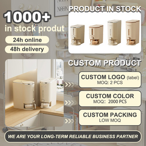 UFORU Dispensador De Granos Elegante 5Kg Contenedor Estético <span class=keywords><strong>para</strong></span> Cereales Caja de Almacenamiento <span class=keywords><strong>para</strong></span> Arroz - Product Image 2
