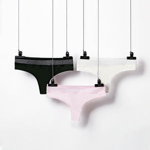 HD078 Sexy Delle Donne T Indietro Perizoma Plus Size <span class=keywords><strong>Cotone</strong></span> Traspirante Mutandine Perizoma Pianura Maglia Biancheria Intima Sexy Perizoma - Product Image 5