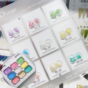 Palette de 9 Couleurs de Vernis Gel Pailleté pour <span class=keywords><strong>Nail</strong></span> <span class=keywords><strong>Art</strong></span>, Collection <span class=keywords><strong>Dégradé</strong></span>, Vernis Gel Peinture pour Ongles DIY - Product Image 6