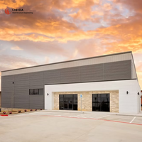 Nave Industrial Moderna de Gran Tamaño con Estructura de Acero Prefabricada, Superficie Galvanizada, Modelo Q235B/Q355B