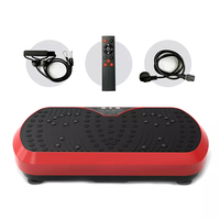 Plateforme vibrante ultra-mince à double moteur pour le fitness corporel, masseur amincissant complet avec télécommande et bandes de résistance