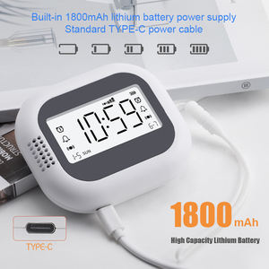 Pantalla HD HTN Hora y semana con batería recargable de 1800mAh debajo de la almohada Reloj de vibración portátil para viajeros - Product Image 4