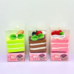 Cute Simulation Cake Slow Rebound Pinch <b>Toy</b> Creative Food Themed Stress Relief Gadget for Kids and <b>Desk</b> Decor - Product Image 1