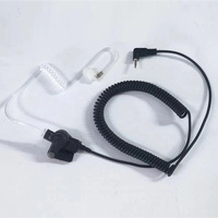 Écouteur filaire à tube acoustique 3,5 mm, mono-écoute, réduction de bruit, pour Motorola, Icom, talkie-walkie et autres appareils
