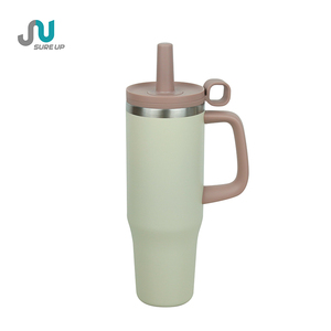 Thermos moderne en acier inoxydable 40oz, 6-12 heures, écologique, cadeau d'affaires, tasse à café de voyage portable, anti-fuite, avec paille pour boissons chaudes - Product Image 1