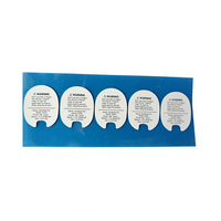 Plaque de nom personnalisée en plastique PC acrylique PMMA autocollante