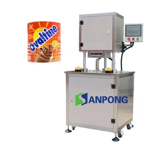 Snacks Food Can Nitrogen Filling And Sealing Machine Vacuum Sealing Machine For Powder Can Nitrogen Sealer For Tin Can