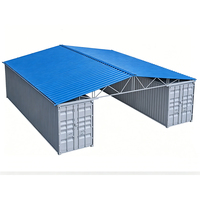 Techo de contenedor resistente a la intemperie, cubierta superior de contenedor de producción industrial robusta, kit de techo para contenedor de envío, almacén