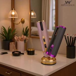 Professional Magic Wave Rotating <b>Curling</b> Iron Custom Logo Ceramic Hair Curler PTC Heater LCD Temperature for Household Hotel Use - Product Image 1