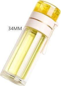 Botellas de Vidrio de Doble Pared con Filtro Infusor de Té, a Prueba de Fugas, para Beber Agua, en Oferta - Product Image 3