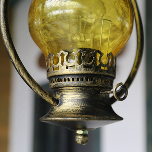 Lampes suspendues électriques en <span class=keywords><strong>mini</strong></span> verre, style campagnard américain, décoration antique, éclairage à l'huile pour restaurant - Product Image 4