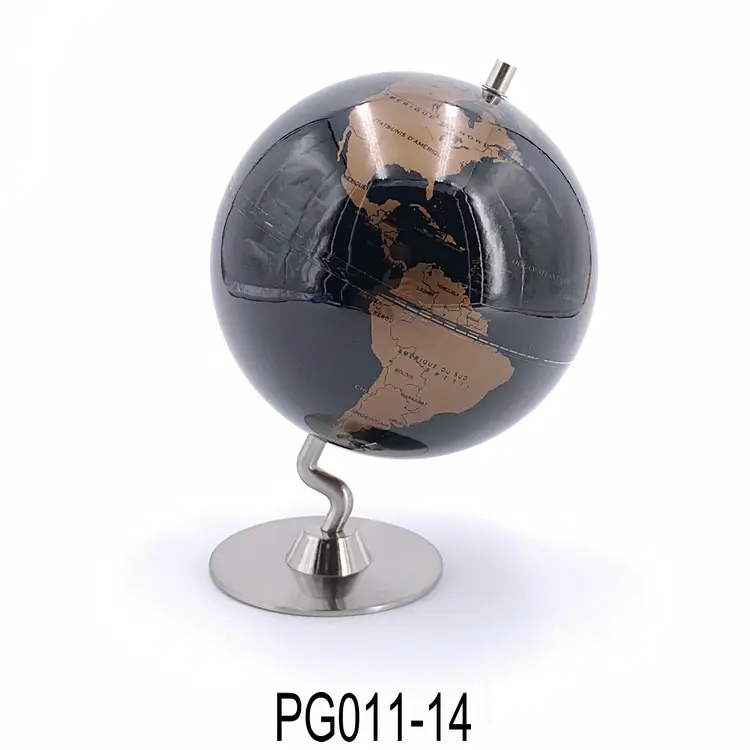 2023 New Design Antique Rotating Metal Globe for Home Decoration