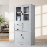 Armoire de rangement métallique pour classe scolaire, armoire en acier avec 3 tiroirs, armoire de classement métallique pour bureau commercial