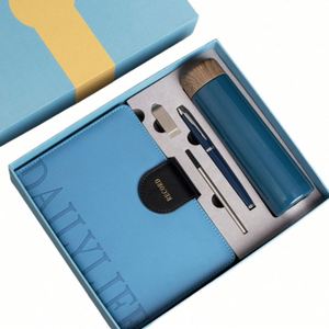 Ensemble cadeau d'affaires de luxe personnalisé, bloc-notes A5, stylo, thermos USB, combo cadeau d'entreprise avec impression numérique - Product Image 1