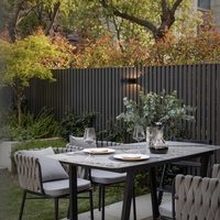 Panneau de clôture en aluminium 6063-T5, revêtement poudré, garde-corps à 3 barres décoratif pour jardin, cour, piscine