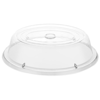 Couvre-plat ovale transparent pour service traiteur, outil spécialisé en polycarbonate (PC)