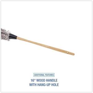 Plumeau professionnel en plumes d'autruche Boardwalk BWK31FD avec manche de 16 pouces pour l'élimination de la poussière - Product Image 1