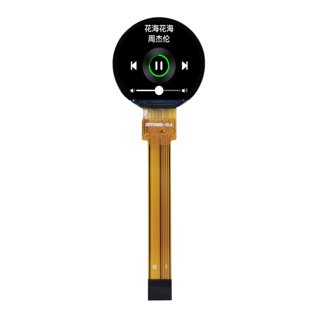 Small Round LCD Display 0.99 Inch 128x115 Resolution IPS Screen SPI Interface GC9107 TFT LCD Module for Smart Watch