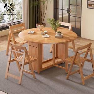 Fournisseur chinois, prix le plus bas, personnalisable, en stock, expédition immédiate, design unique, meubles de salle à manger en bois, table pliante en bois. - Product Image 3