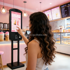 WENJIE Kiosco de Autoservicio con Pantalla Táctil de Doble Cara de 21.5/23.8/32 Pulgadas, con SDK Habilitado para Pedidos Automáticos en Restaurantes - Product Image 1