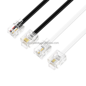 6P2C2-core Línea telefónica <span class=keywords><strong>de</strong></span> <span class=keywords><strong>4</strong></span> núcleos 1-20 m RJ11 Flat 6P4C <span class=keywords><strong>Cable</strong></span> <span class=keywords><strong>de</strong></span> conexión telefónica fija - Product Image 6