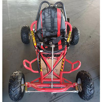Kart à pédales miniature 196cc 4 temps pour la conduite en extérieur avec cage de sécurité