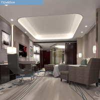 Étoiles hôtel couloir mur à mur tissé à la machine Axminster tapis laine tapis chambre d'hôtel