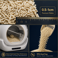 Arena para Gatos de Tofu Premium a Granel 0.5-1cm para Areneros Automáticos, Precio de Fábrica al por Mayor, OEM, Marca Privada, Arena para Gatos sin Polvo