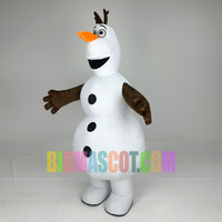 Costumes de mascottes Olaf des Frozens Tissu 2m Gonflé Personnage de film Bonhomme de neige Costumes Olaf pour Comic-con Walking Show