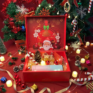 Hot Sale Luxury Custom Size Hinged Rigid Paper <b>Christmas</b> <b>Gift</b> Packaging <b>Box</b> High-End with Matt Lamination for <b>Christmas</b> Day - Product Image 1