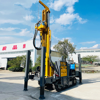 Foreuse mobile pneumatique de 200 m pour puits d'eau et roches dures