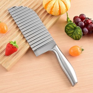 Cortador de <span class=keywords><strong>Patatas</strong></span> Fritas Onduladas de Acero Inoxidable 304 para el Hogar, Utensilio de Cocina Multifuncional - Product Image 1