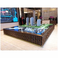 Modelo a escala arquitectónica 3D personalizado para empresa de promoción inmobiliaria y aplicación de Villa
